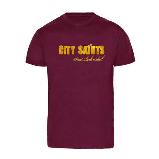City Saints "Street Rock'n'Roll" T-Shirt (burgund)
