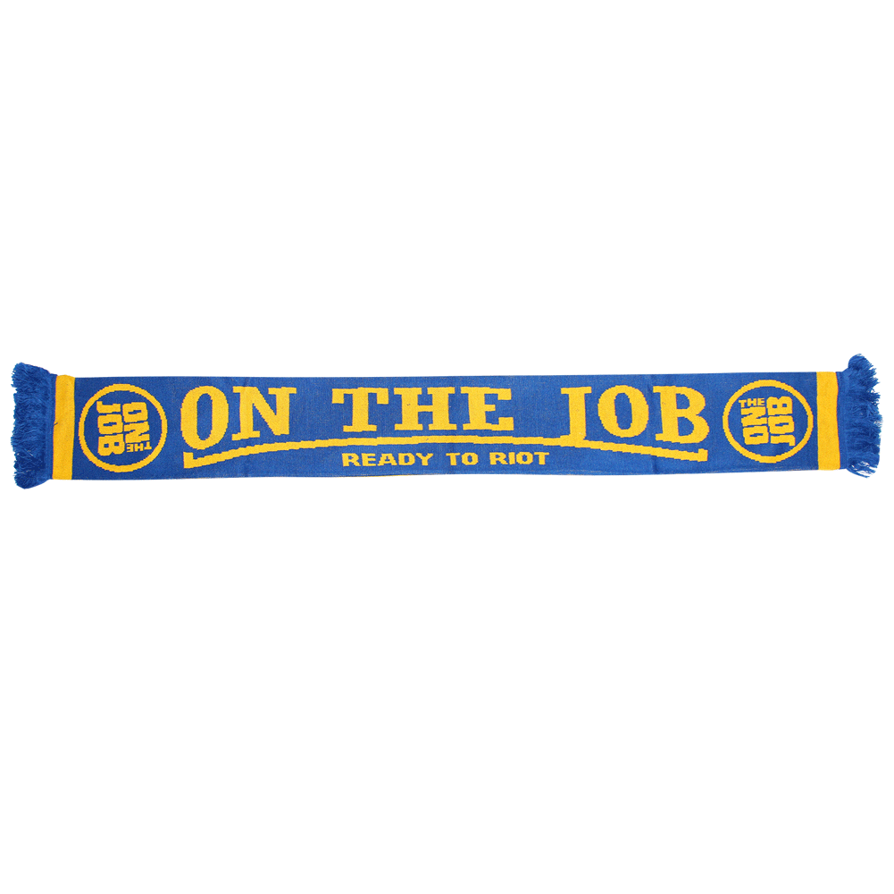 On the Job "Ready to Riot" Fußballschal / scarf (blue/yellow)