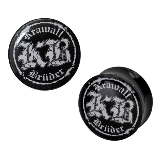 KrawallBrüder "Logo" Acryl Plug (black)