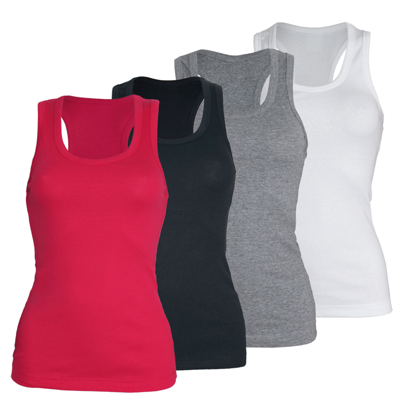 Racerback Stretch Girl Tank-Top