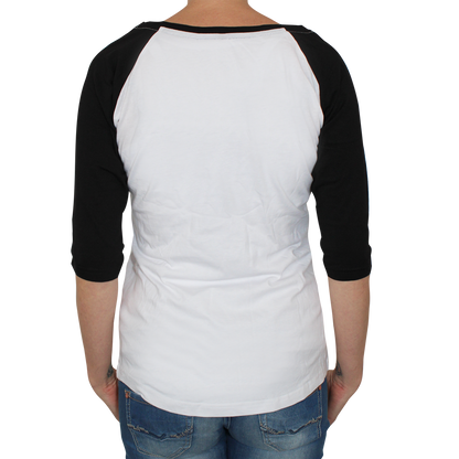 Raglan Girly 3/4 Arm (weiss/schwarz)