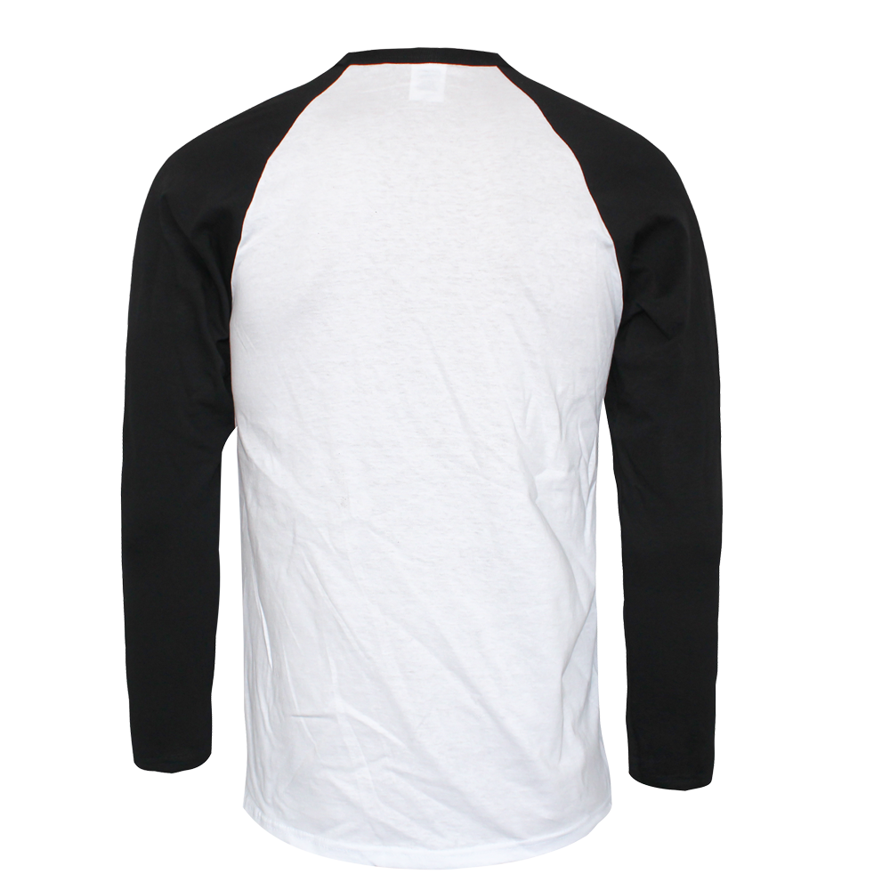 Fruit of the Loom Baseball Longsleeves (white/black)