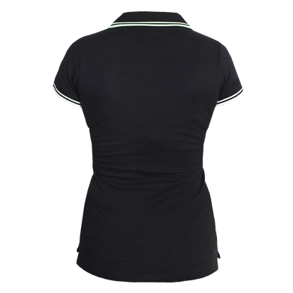 Rude Girl Girly Contrast Polo (schwarz/weiß)