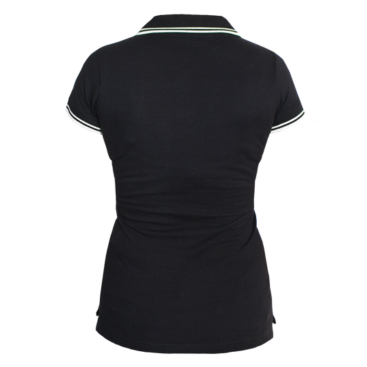 Rude Girl Girly Contrast Polo (schwarz/weiß)