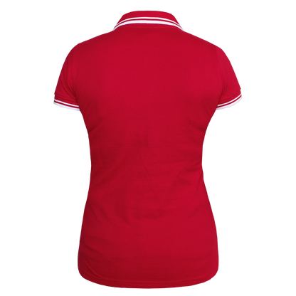 G.N.W.P. Girly Contrast Polo (rot/weiß)