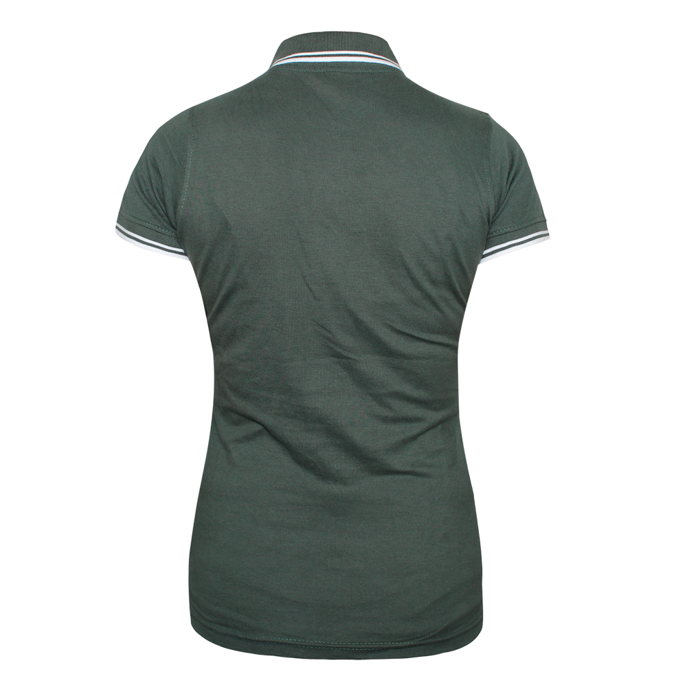 Rude Girl Girly Contrast Polo (grün/weiß)