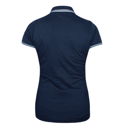 "Skin" Girly Contrast Polo (navy/weiß)