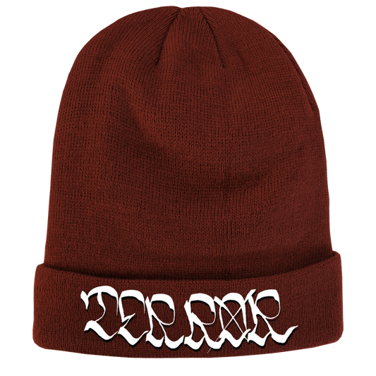 Terror "Logo" Long Beanie (Bordeaux)