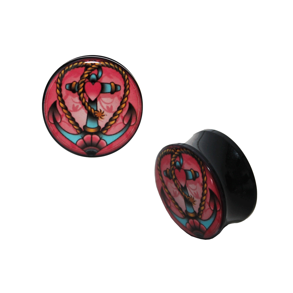 Heart Anchor Plug Acryl