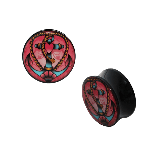 Heart Anchor Plug Acryl