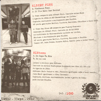 split Albert Fish / SIStema "same" EP 7" (lim. 200)