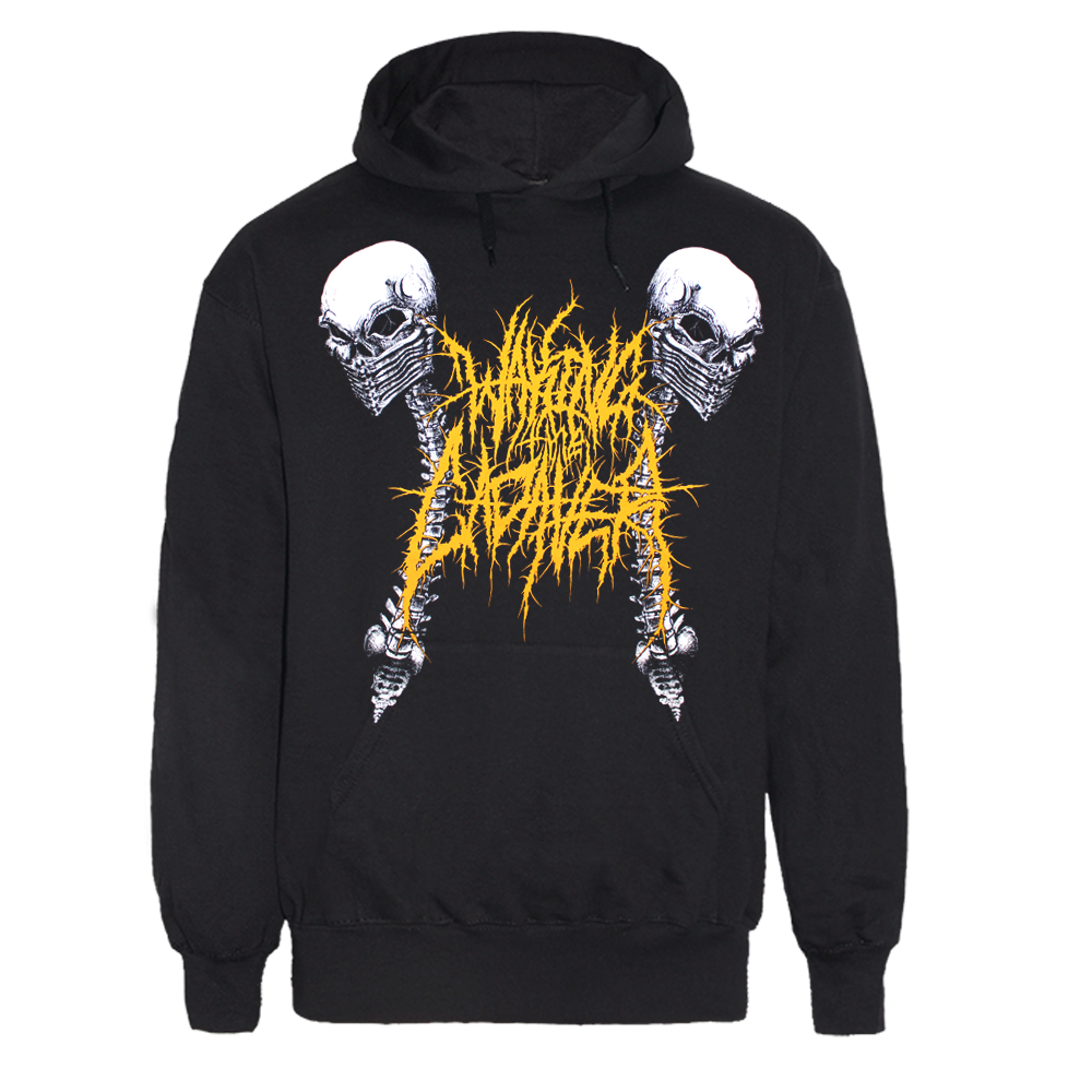 Waking the Cadaver "Backbone Skulls" Hoody (black)
