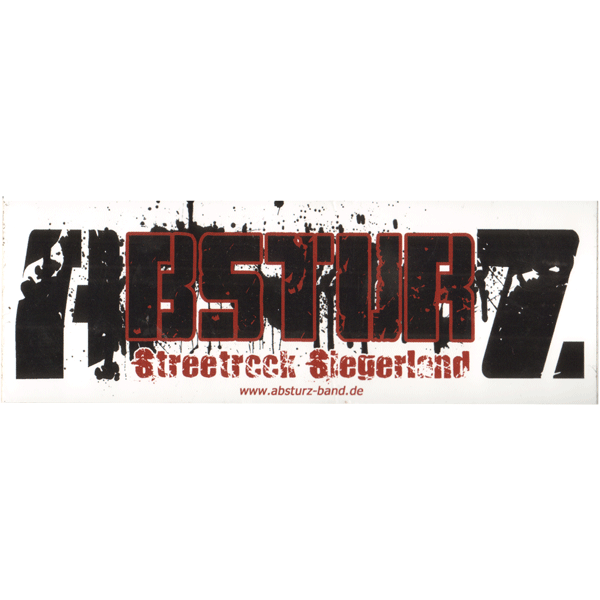 Absturz "Streetrock" Aufkleber 086