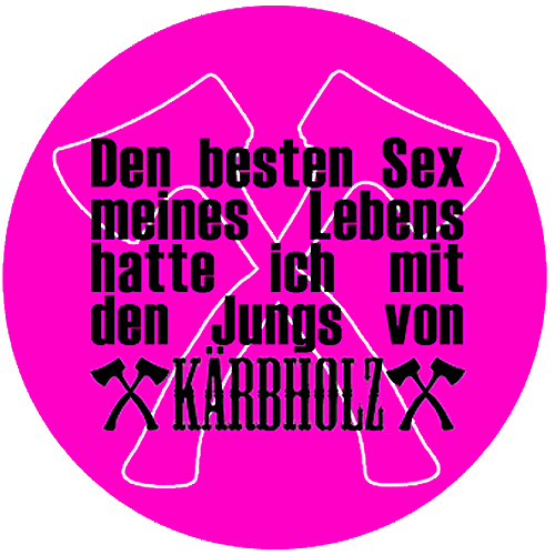 Kärbholz (9) "Sex" Button (2,5 cm) 691