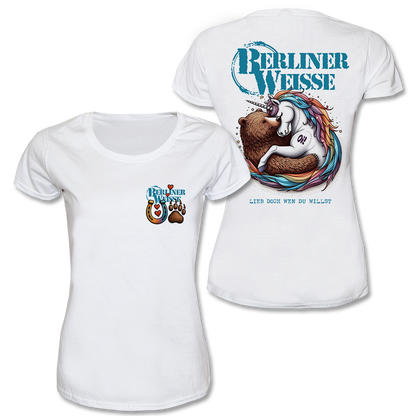 Berliner Weisse "Einhorn (LDWDW)" Girlie Shirt (white)