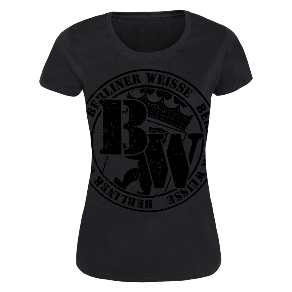 Berliner Weisse "Logo rund" Girly (black on black) - Spirit of the Streets
