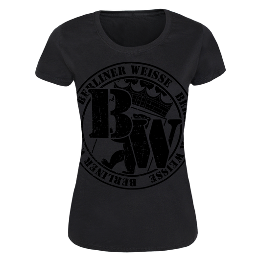 Berliner Weisse "Logo rund" Girly (black on black) - Spirit of the Streets