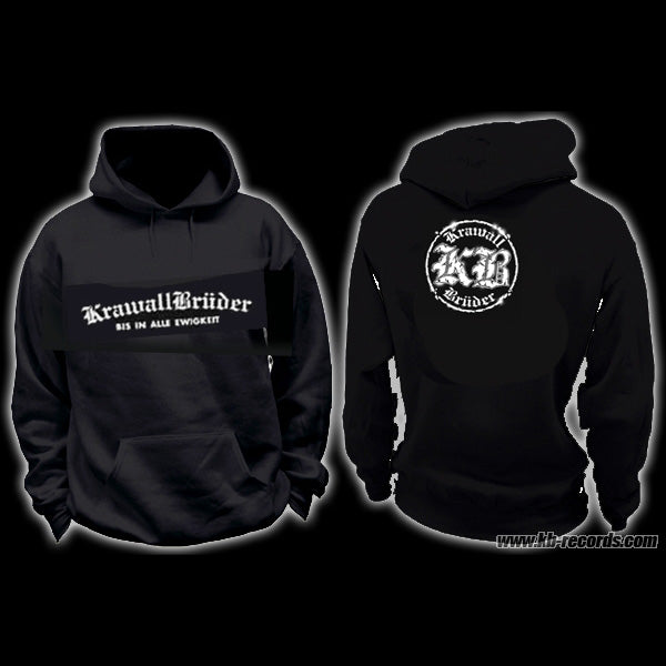 Krawallbrüder "Bis in alle Ewigkeit" Kapu/Hooded (schwarz)