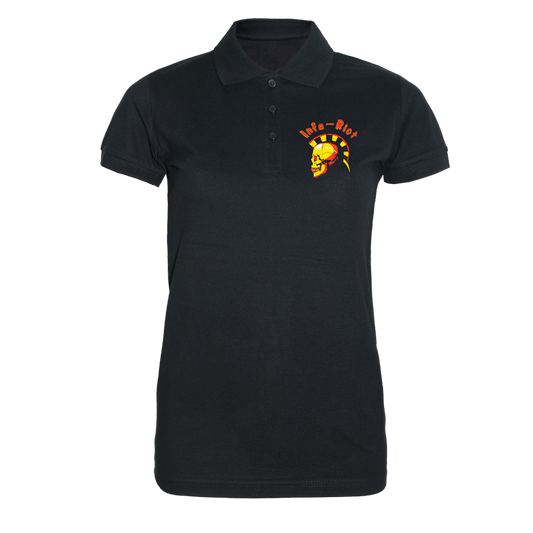 Infa Riot "Skull" Girly Polo (black)