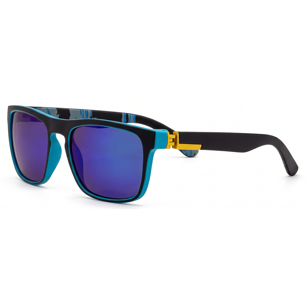 Retro Sonnenbrille (Ice Blue Mirror)