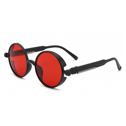Steampunk Gothic Sonnenbrille (red glasses)