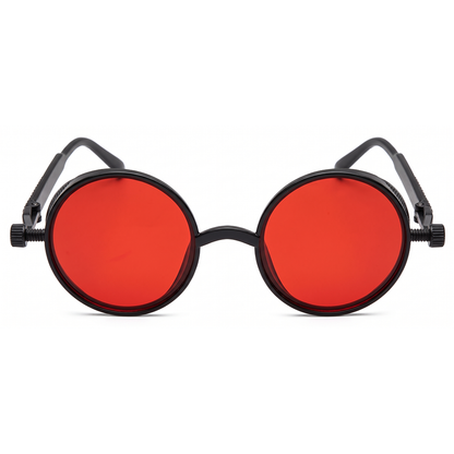 Steampunk Gothic Sonnenbrille (red glasses)
