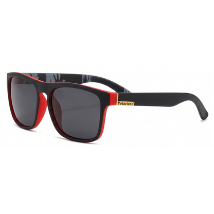 Retrobrille / Sonnenbrille (black/red)