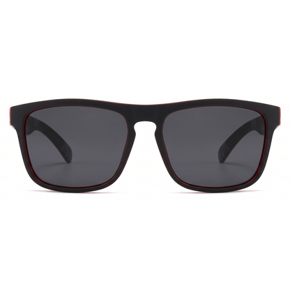 Retrobrille / Sonnenbrille (black/red)