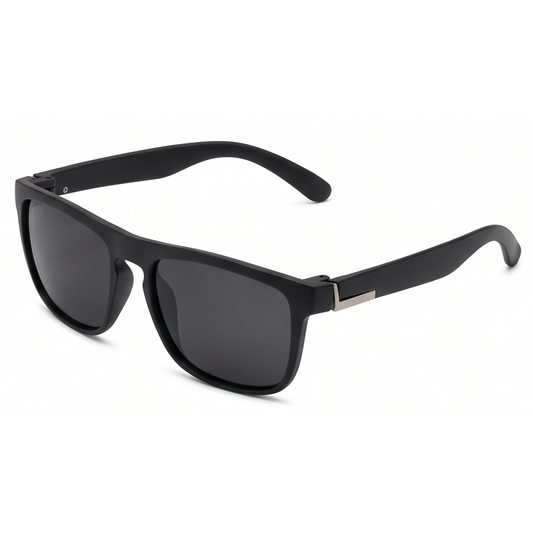 Lunettes de soleil rétro classiques (noir)