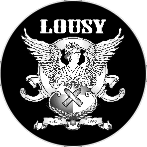 Lousy- Button (2,5 cm) 219 (Neu)