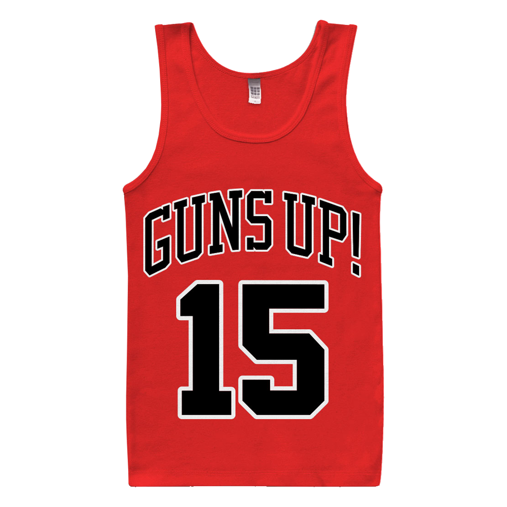 Guns Up! "15" Tank Top (red)