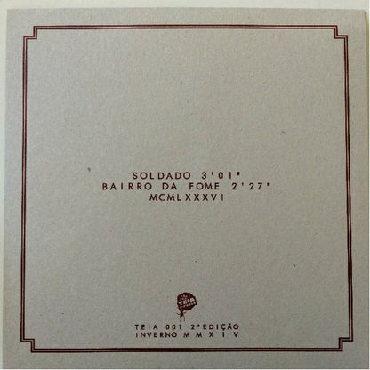 Grito Final "Ser Soldado" EP 7" (lim. 150 / Ed. 2014)