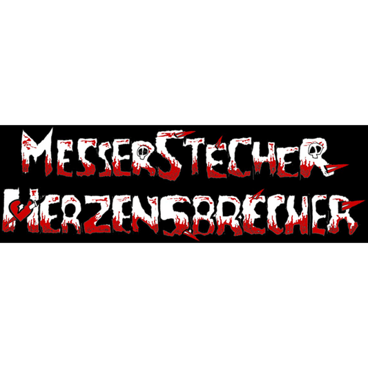 Messerstecher Herzensbrecher - Stoffaufnäher (Druck)