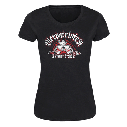 Bierpatrioten "Immer breit" Girly Shirt