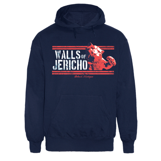 Walls of Jericho "Tiger" Hoody (navy)