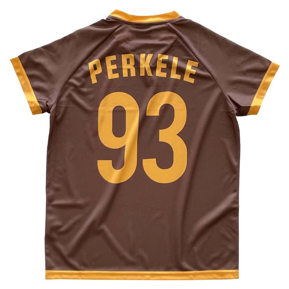 Maillot de football Perkele « Burn » (marron/orange)