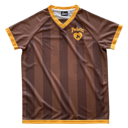 Maillot de football Perkele « Burn » (marron/orange)