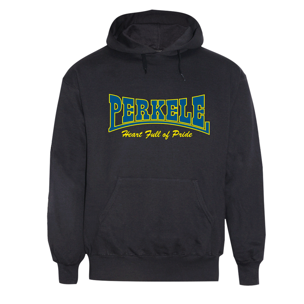Perkele "Heart full of Pride Logo" Kapu/Hooded (black)