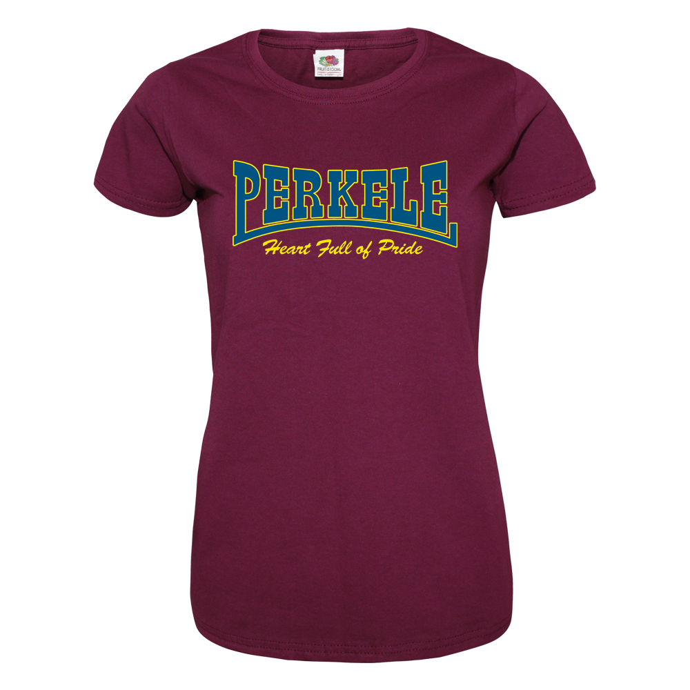 Perkele "Heart full of Pride" Girly-Shirt (bordeaux)
