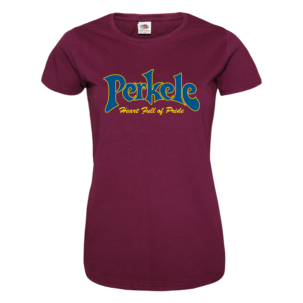 Perkele "Heart full of Pride - New Logo" Girly-Shirt (bordeaux)