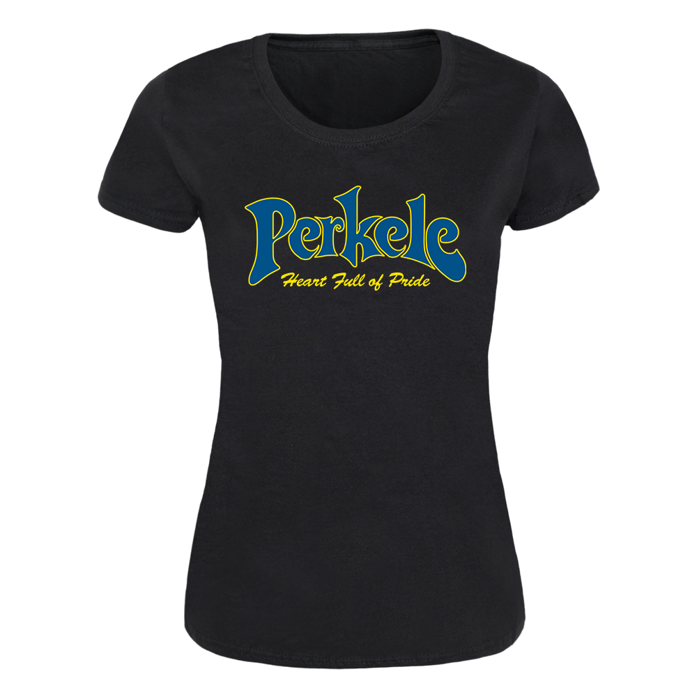 Perkele "Heart full of Pride - New Logo" Girly-Shirt (black)