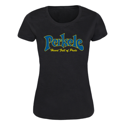 Perkele "Heart full of Pride - New Logo" Girly-Shirt (black)