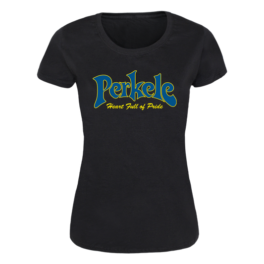 Perkele "Heart full of Pride - New Logo" Girly-Shirt (black)