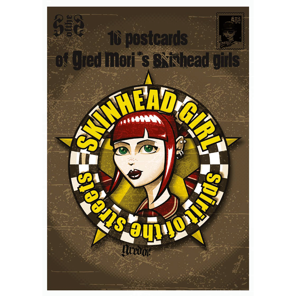 Skinhead Girl "Spirit of the Streets" 10 x Postkarten / Postcards Set