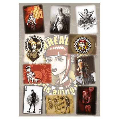 Skinhead Girl "Spirit of the Streets" 10 x Postkarten / Postcards Set