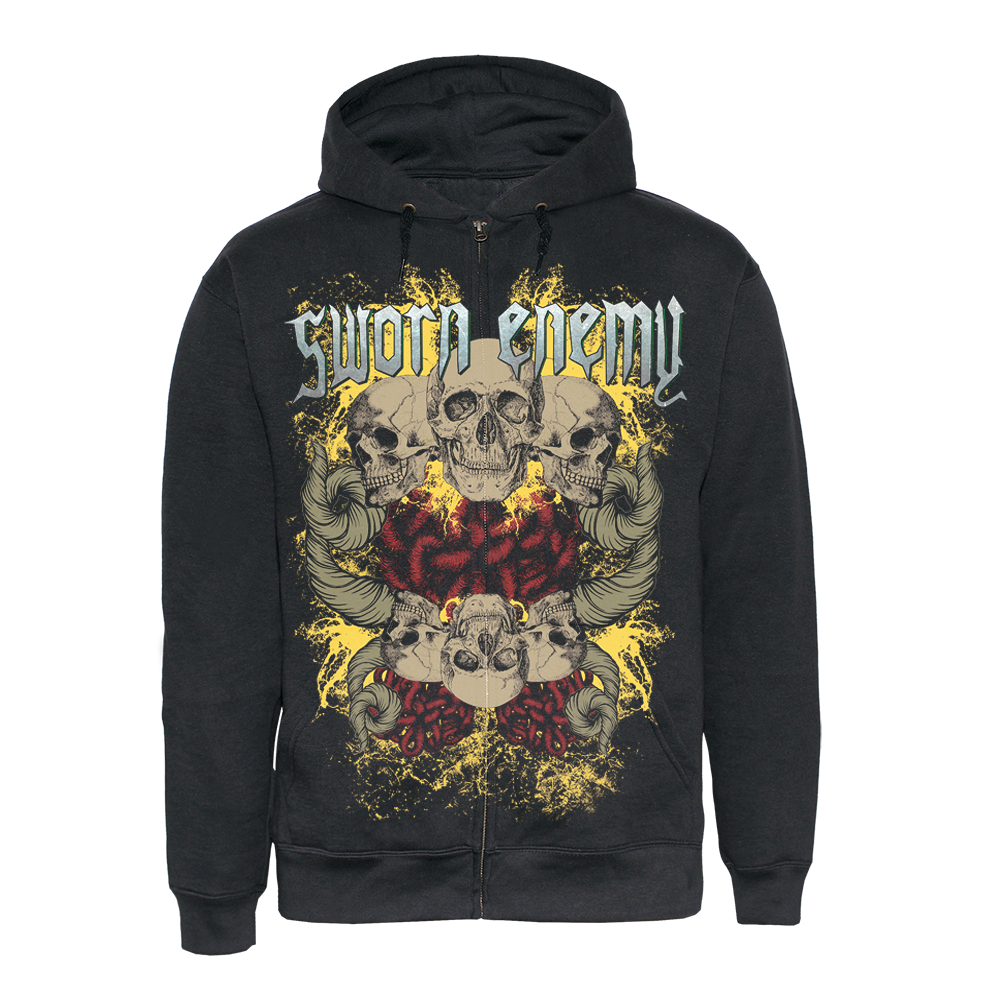 Sworn Enemy "Skulls" Zip Hoody (black)