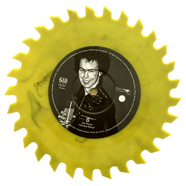 split Sid Vicious / Knox and The Pisstons "same" 7" (lim 500, colored, sawblade)