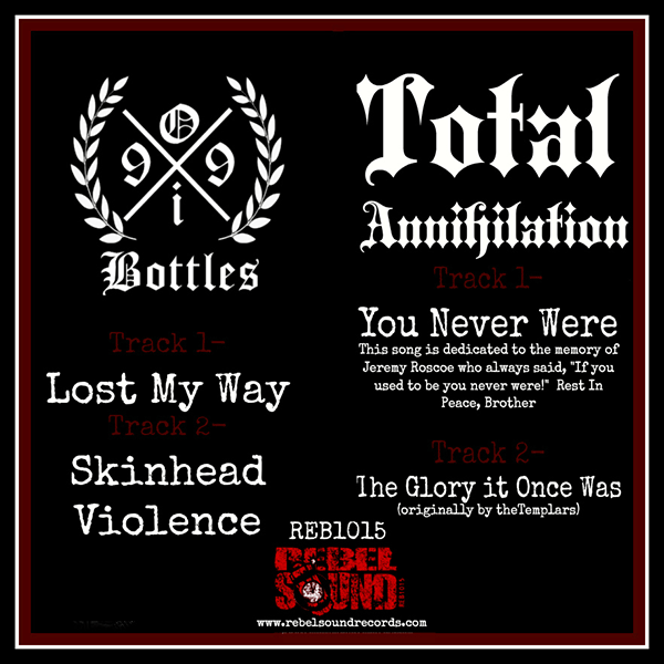 split 99 Bottles / Total Annihilation "same" EP 7" (+patch)