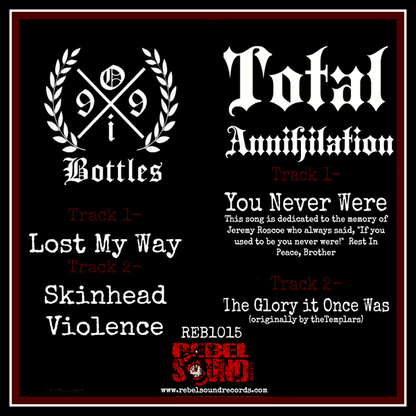 split 99 Bottles / Total Annihilation "same" EP 7" (+patch)