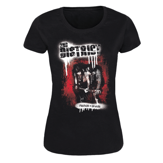 2nd District "Prepare or Beware" Girly Shirt (black)
